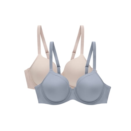 Beauty by Bali Underwire T-Shirt Bra, 2-Pack