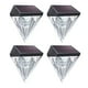 thumbnail image 1 of Lámparas solares para jardines y patios, iluminación sostenible 4 luces solares, 1 of 9