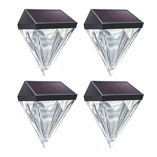 Lámparas solares para jardines y patios, iluminación sostenible 4 luces solares