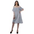 thumbnail image 5 of Moomaya Printed Poly Crepe Tunic Plus Size Womens Dresses Sleeveless Ladies Top, 5 of 6