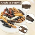 thumbnail image 5 of 32Pcs 8 Colors Oval Wooden Buttons 59x15mm 2 Holes Horn Toggle Shape Button Big Colorful Olive Wood Sweater Coats Sewing Accessories for Jacket Clothing DIY Art Craft Projects, 5 of 7