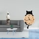 thumbnail image 2 of Figura de escritorio,Figura de loro para escritorio,oficina,decoración del hogar,Reloj de pared,Reloj de pared decorativo para baño y dormitorio.,Reloj de pared de gato silencioso y sin, 2 of 8