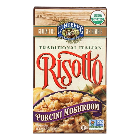 Lundberg Family Farms Organic Porcini Mushroom Risotto - 6 ct