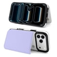 thumbnail image 6 of Wallet Case For Apple iPhone Air / 17 Pro / 17 Pro Max Series with Card Holder, PU Leather Kickstand Card Slots Screen Protector Included For iPhone 17 Series, Lavender Blue, 6 of 8