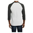 thumbnail image 2 of Mafoose Mens Core Blend 3/4-Sleeve T-Shirt White/Jet Black x-Large, 2 of 6