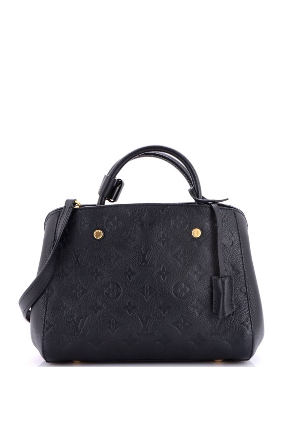 Pre-Owned Montaigne Handbag Monogram Empreinte Leather BB By Rebag