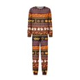 thumbnail image 6 of Matching Family Halloween Sleepwear Set Graphic Ghost and Pumpkin Print Long Sleeve Top and Pants Holiday Loungewear, 6 of 7