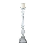 Dimond Home Glass Knight 27" Pillar Candle Holder