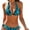 Blue Zebra, variant on SKQIT Women's 2 Piece Swimsuits Triangle Thong Bikini Zebra Striped Bikini Bathing Suits Set