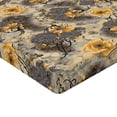 thumbnail image 4 of Ambesonne Retro Floral Fitted Sheet, Floral Vintage Botany, Twin XL Size, Pale Orange Dimgray and Beige, 4 of 5