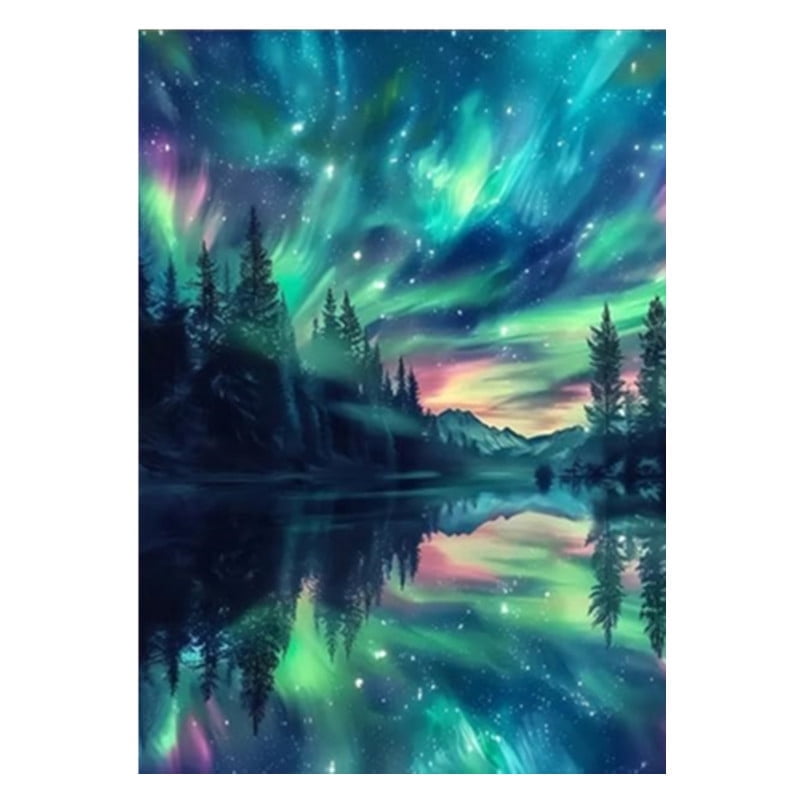 New Bestseller: 5D Diamond Painting Kit — Laser Starry Sky Landscape DIY Home Decor Art (40×50 cm, Unframed)