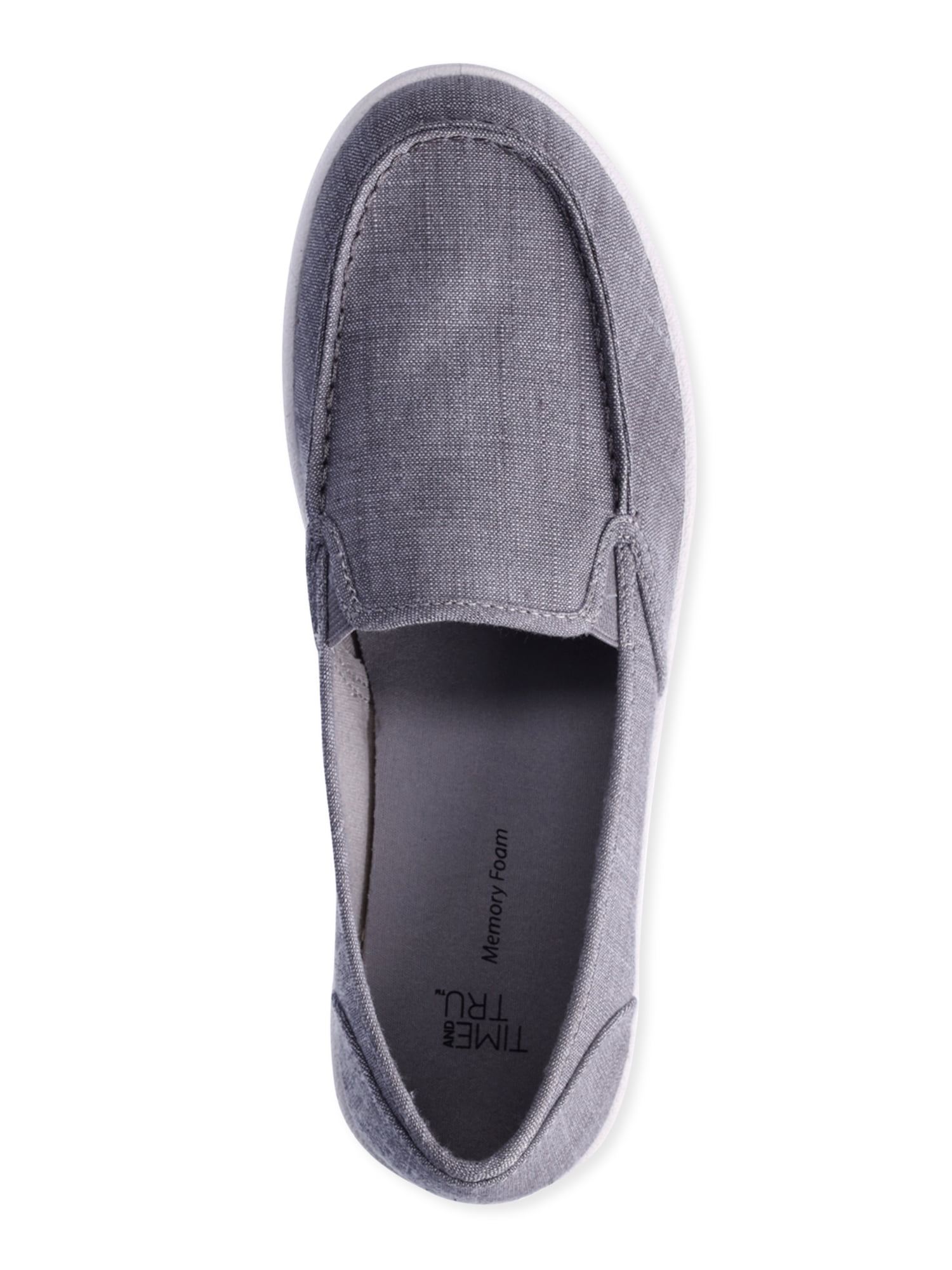 Time and Tru Women's Moc Toe Surf Sneakers, Wide Width Available