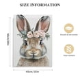thumbnail image 2 of Nawypu  Bunny Rabbit Wall Art Baby Girl Nursery Wall Art , Nursery Canvas Prints Bunny Pictures for Nursery Room Decor Nursery Artwork Baby Woodland Animal Pictures, 2 of 5