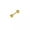 golden 1.2*6*3, variant on MATROOY 1x Surgical Steel Balls Ear Stud Earrings Screw Ball Back Piercing Stud Jewelry！-silver 1.2*6*3