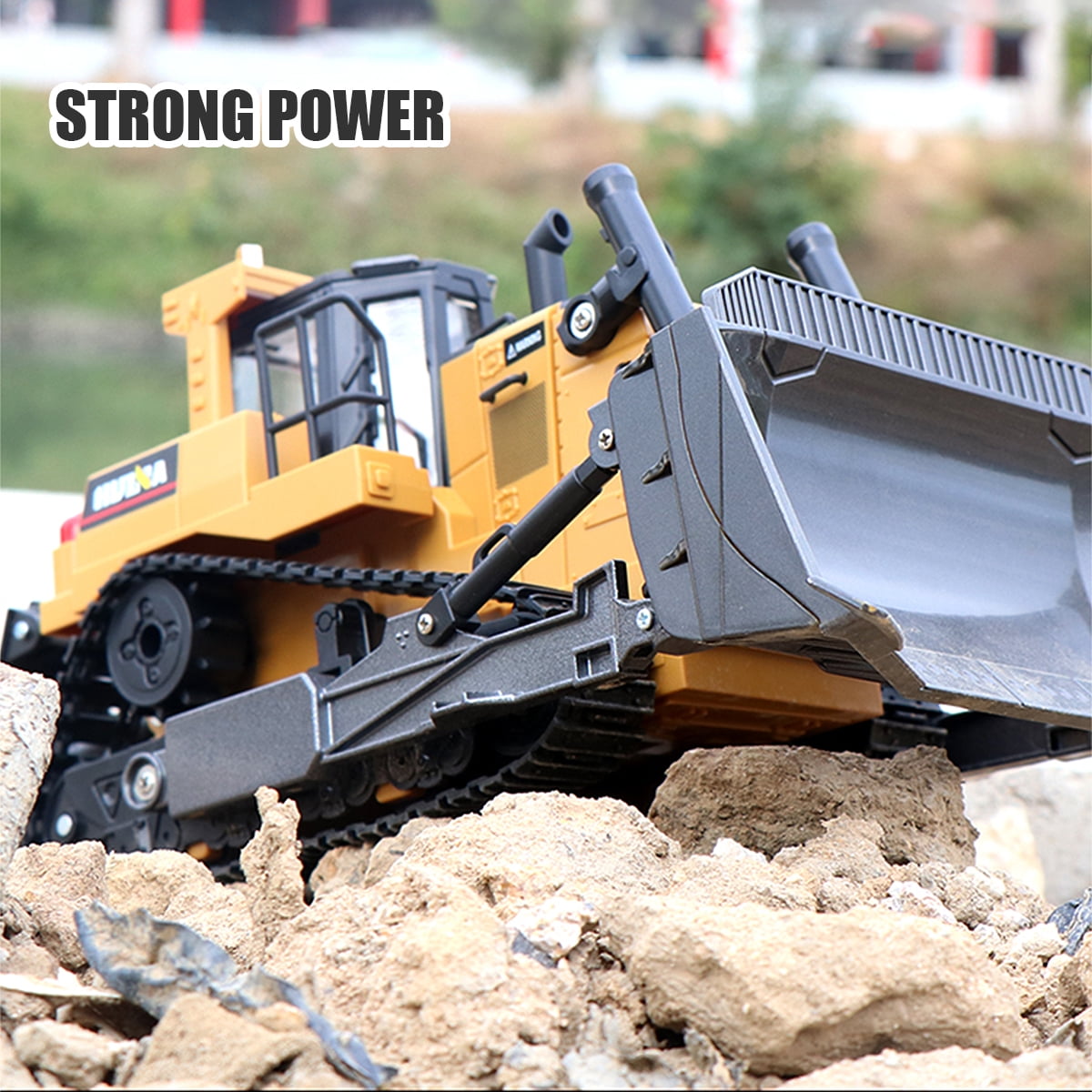 Buy Fisca 1/16 Metal Ripper Remote Control Bulldozer Toys for Kids, Kids RC Dozer Front Loader