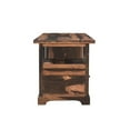 thumbnail image 6 of Taran Designs Darcy 4-drawer Live Edge Solid Wood Writing Desk in Dark Brown, 6 of 9