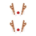 thumbnail image 4 of Scienceny 3 unids/set ciervos Navidad decoración coche vehículo nariz cuerno disfraz Kit Navidad cuernos adornos Auto decoración Type1 NO1 Scienceny  CBP106132, 4 of 5