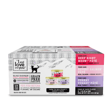 UPC: 0818336012303 | I and love and you  Naked Essentials Wet Cat Food  Variety Pack (Beef  Salmon  Turkey)