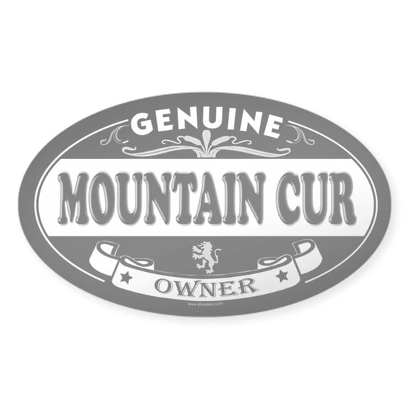CafePress - MOUNTAIN CUR Oval Sticker - Sticker (Oval)