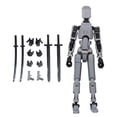 thumbnail image 1 of Figura de Acción de Cuerpo Móvil con Articulaciones, 30cm, 13 Figuras de Acción de Hombre para Dibujar Ilustraciones, Exhibición Coleccionable de Cosp gris, 1 of 10