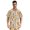 Cute Bear with Sweet and Dessert, variant on Men's Casual Button Down Shirts Short Sleeve Summer Hawaiian Beach Shirt, Monkey Faces Flowers Dots