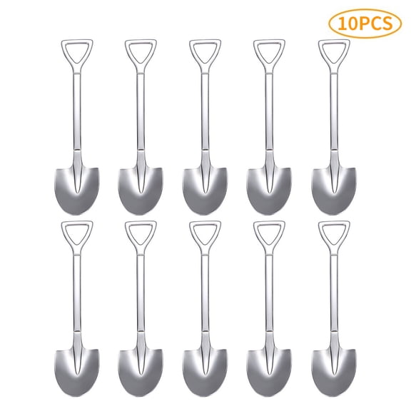 5" Handle Stainless Steel Flatware Tea Coffee Spoons (10-pack)