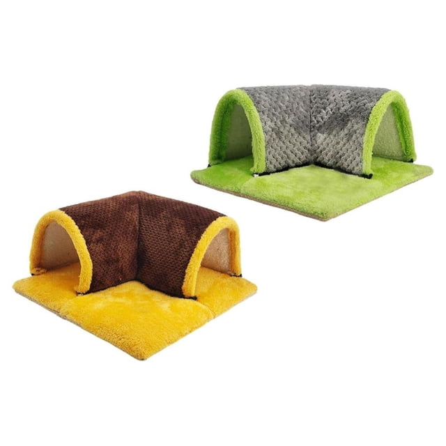 Túnel portátil para hámster, escondite de conejillo de indias para conejillo de indias, gatito y gato, 2 uds.