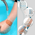 thumbnail image 2 of 150 Pieces Shower Waterproof Patch Disposable Transparent Stretch Bandage Shield Cover for Tattoos Swimming Showering, 2 of 7