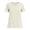 Beige, variant on Women's V-Neck Short Sleeve Side Slit Loose Fit Tunic T-Shirt, Women's Plus White,Size S-3XL