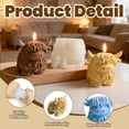 thumbnail image 3 of Yippzo Highland Cow-Shaped Silicone Molds for 3D Candle Making, 2pc Unique Animal Mold, Silicone Food Grade Moulds for Crafts Cake Jelly Gummy Ice Mould for Home Decor, 3 of 7