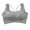 Gray, variant on Yyeselk Sports Bra for Women Lace Trim Comfortable Wireless Padded Ribbed Top Athletic Support Workout Yoga Running Fitness Bralette Gray XL