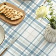 thumbnail image 5 of Summer Tablecloth 60×84 Inch Rectangular, Buffalo Plaid Blue White Washable Seasonal Table Cover for Party Picnic Dinner Decor, 5 of 6