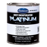 Eastwood Rust Encapsulator Platinum Premium Rust Preventive Coating | Easy Apply High-Tech Formula Automotive Paint to Stop Rust | Silver Quarts | 2 Pack