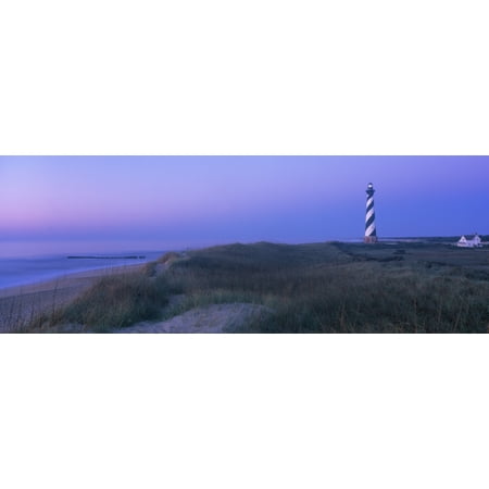 Cape Hatteras Outer Banks North Carolina - Cape Hatteras Lighthouse on the coast Hatteras Island Outer Banks Buxton North Carolina USA Poster Print by Panoramic Images
