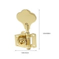 thumbnail image 2 of Golden Zinc Alloy Guitar Tuners with Locking System for Reliable Stability and Fine Tuning 2 Pcs, 2 of 8