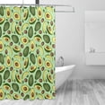 thumbnail image 2 of Rateoe Avocado With Seeds Shower Curtain - Fancy Bathroom Shower Curtain Sets - Waterproof Shower Curtain with Hooks with 12 Plastic Hooks 72x72 Inches, 2 of 5