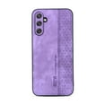 thumbnail image 3 of Allytech Galaxy S23 FE Case, Slim Fit Shell Back Cover Retro PU Leather Anti-Scratch Shockproof Bumper Phone Case for Samsung Galaxy S23 FE - Purple, 3 of 8