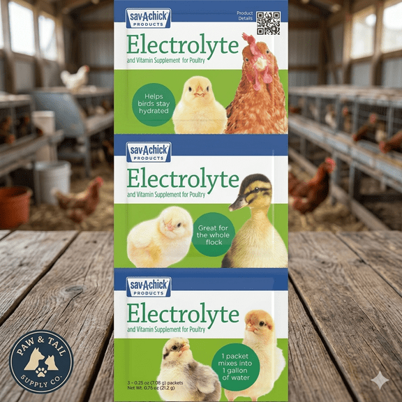 Sav-A-Chick Electrolyte and Vitamin Supplement for Poultry .25 ounces 3 Packets