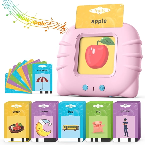 Tarjetas didácticas parlantes Airbition Pink para niños de 1 a 4 años