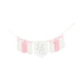 thumbnail image 3 of Pink 1/2 Cumpleaños con timbre de silla alta de madera Garland de cuentas de madera, decoración de cumpleaños para niñas de 6 meses para niños., 3 of 9