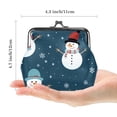 thumbnail image 2 of Snowman Stylish Men Wallet with Coin Pocket - Durable 0.7 Microfiber Zinc Alloy Jaws, 4.3x4.7 in/11x12 cm Size, 2 of 7