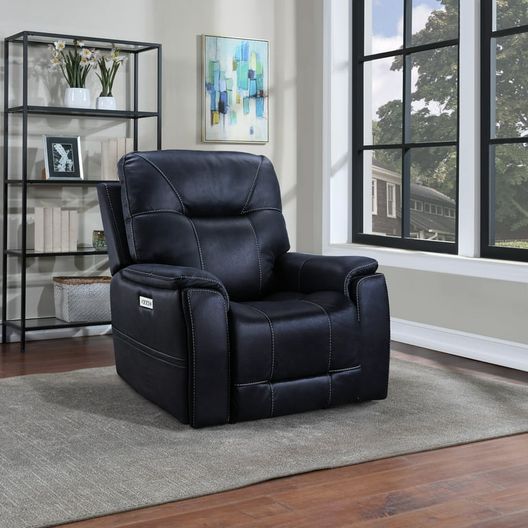 Lexington Fabric Home, Ocean Blue Faux Leather Power Media Lexington Fabric Home, Ocean Blue Faux Leather Power Media