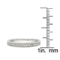 thumbnail image 4 of 10k White Gold Vintage-Style Engraved Diamond Wedding Band (1/5 cttw, I-J, I2-I3), 4 of 6