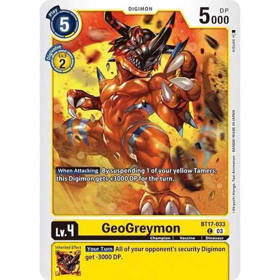 Digimon Secret Cris GeoGreymon BT17-033