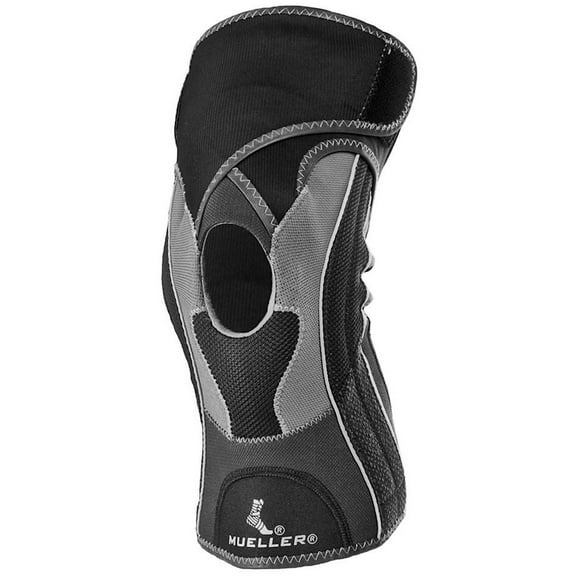 Mueller Sport Care Hg80 Premium Bidirectional Adjustable for Left or Right Knee Brace, Medium: 14 Inches - 16 Inches, Black