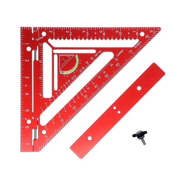 Innovative Rafter Square Tool, Sherwap Rafter Square Tool, Triangle Ruler Rafter Square Protractor,