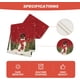 thumbnail image 4 of Camino de mesa con diseño de muñeco de nieve, 13.0 x 89.8 in, para invierno, Navidad, vacaciones, cocina, mesa de comedor, decoración para interiores y exteriores, decoración de fiestas Rojo Verde RV011031-00063SDJ, 4 of 5