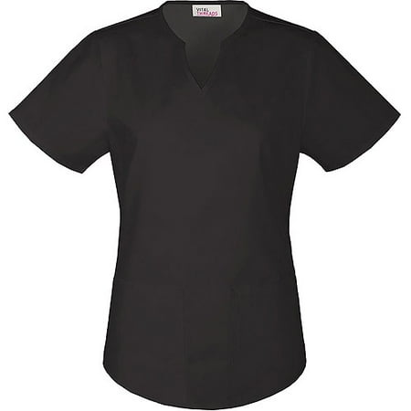 Vital Threads Women's Core Essentials Split V-Neck Scrub Top
