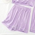 thumbnail image 1 of Pantalones cortos de dormir de estilo coreano para mujer, ropa de dormir, pantalones de pijama de verano, ropa de casa, cintura elástica, cordón, ropa de habitación sólida, 1 of 4