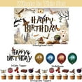 thumbnail image 2 of 30-Pcs For Harry Potter Cartoon-Themed Party Decoration Set – Includes Backdrop, Cake Topper, 12 Cupcake Toppers, and 16 Balloons for Festive Celebrations, 2 of 4